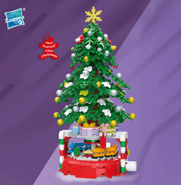 Árbol de navidad con bloques de construcción Árbol de navidad con bloques de construcción
