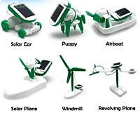 Kits de robots solares 6 en 1,