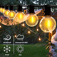 Guirnalda de luces solares 40 Bombillas