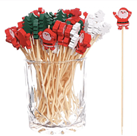 Palitos de fruta de Navidad desechables Palitos de fruta de Navidad desechables
