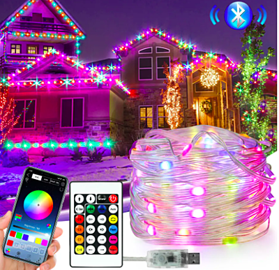 Guirnalda de luces Led RGBIC para Navidad
