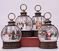 Linterna de globo de nieve de Navidad iluminada, Linterna de globo de nieve de Navidad iluminada,