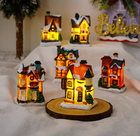 casa de pueblo pequeña para arbol de nevidad casa de pueblo pequeña para arbol de nevidad