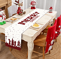 Camino de mesa navideño para decoración del hogar Camino de mesa navideño para decoración del hogar