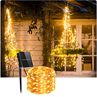 Guirnalda de luces solares para exteriores Guirnalda de luces solares para exteriores