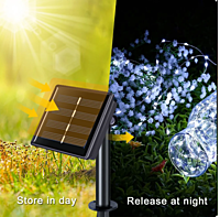 Guirnalda de luces solares para exteriores Guirnalda de luces solares para exteriores