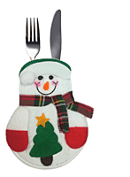 bolsas de bolsillo, cubierta de vajilla de Navidad bolsas de bolsillo, cubierta de vajilla de Navidad