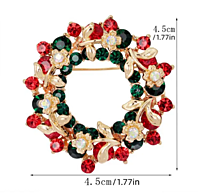 Broche de esmalte de Navidad Broche de esmalte de Navidad