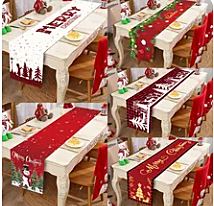 Camino de mesa navideño para decoración del hogar