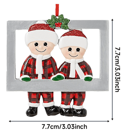 Colgante de Navidad para el hogar, adorno Personal familiar para el árbol Colgante de Navidad para el hogar, adorno Personal familiar para el árbol