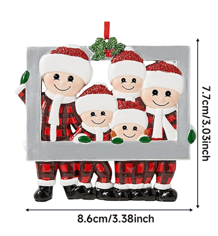Colgante de Navidad para el hogar, adorno Personal familiar para el árbol Colgante de Navidad para el hogar, adorno Personal familiar para el árbol