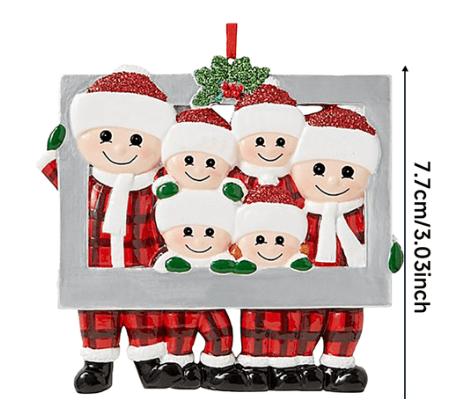 Colgante de Navidad para el hogar, adorno Personal familiar para el árbol Colgante de Navidad para el hogar, adorno Personal familiar para el árbol