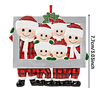 Colgante de Navidad para el hogar, adorno Personal familiar para el árbol