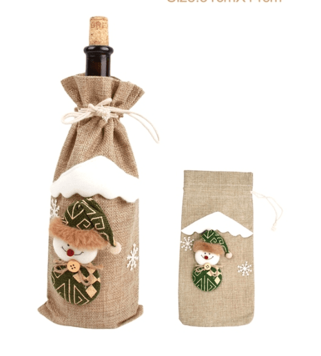 funda navideña para botella funda navideña para botella