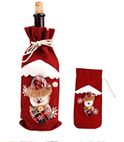 funda navideña para botella funda navideña para botella