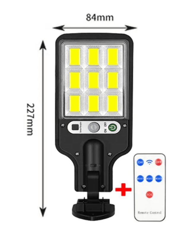 SL- 144 Luz Solar Led para exteriores con Control remoto SL- 144 Luz Solar Led para exteriores con Control remoto