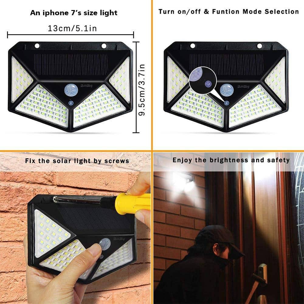 Luz de Pared Solar Impermeable 2 pzas Luz de Pared Solar Impermeable 2 pzas
