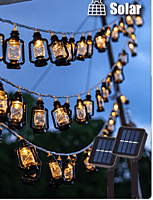 Guirnalda de luces LED Solar para exteriores farolitos Guirnalda de luces LED Solar para exteriores farolitos