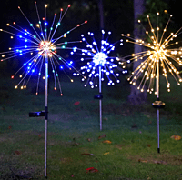 Luces LED solares de fuegos artificiales para exteriores Luces LED solares de fuegos artificiales para exteriores