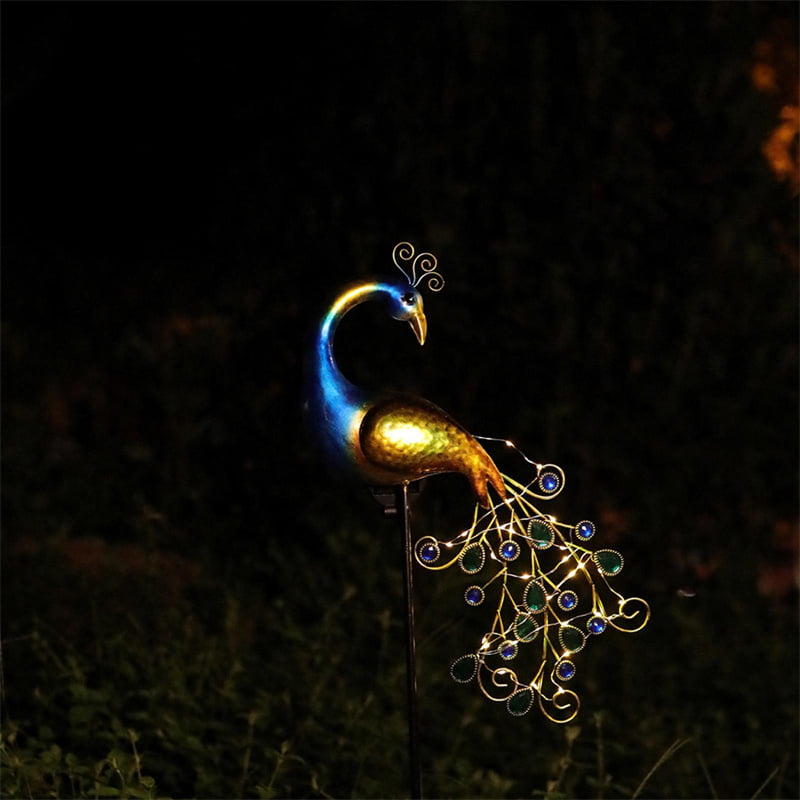 Luces Solares de pavo real Luces Solares de pavo real