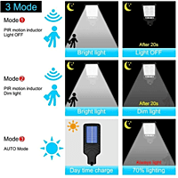 SL- 144 Luz Solar Led para exteriores con Control remoto