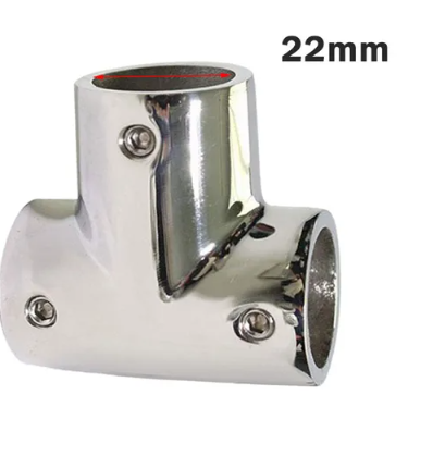 22mm/25mm/30mm/32mm, acero inoxidable 316, 3 vías, barandilla, Conector de junta de ajuste cruzado 22mm/25mm/30mm/32mm, acero inoxidable 316, 3 vías, barandilla, Conector de junta de ajuste cruzado
