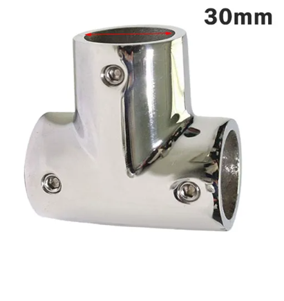 22mm/25mm/30mm/32mm, acero inoxidable 316, 3 vías, barandilla, Conector de junta de ajuste cruzado 22mm/25mm/30mm/32mm, acero inoxidable 316, 3 vías, barandilla, Conector de junta de ajuste cruzado