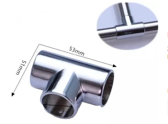 22mm/25mm/30mm/32mm, acero inoxidable 316, 3 vías, barandilla, Conector de junta de ajuste cruzado 22mm/25mm/30mm/32mm, acero inoxidable 316, 3 vías, barandilla, Conector de junta de ajuste cruzado