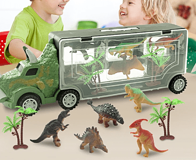 Coche de transporte de dinosaurios