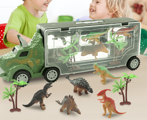 Coche de transporte de dinosaurios Coche de transporte de dinosaurios